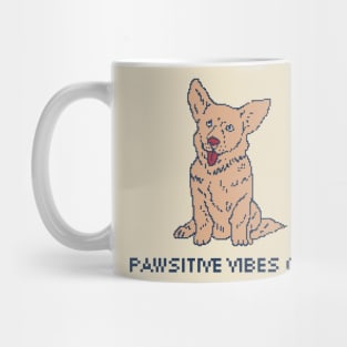 Pawsitive Vibes Only - Pixel Art Mug